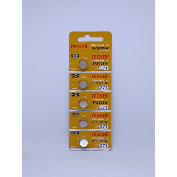 BATERAI MAXELL 371 SR920SW ORIGINAL BATRAI SR920W SR921W SR921SW BATRAI KANCING 371 SR 920 SW