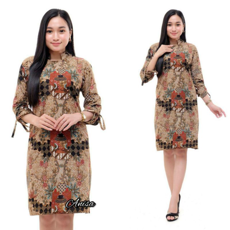 Batik Couple keluarga Sarimbitan sania ruffle ori ndoro jowi dnt motif Toples