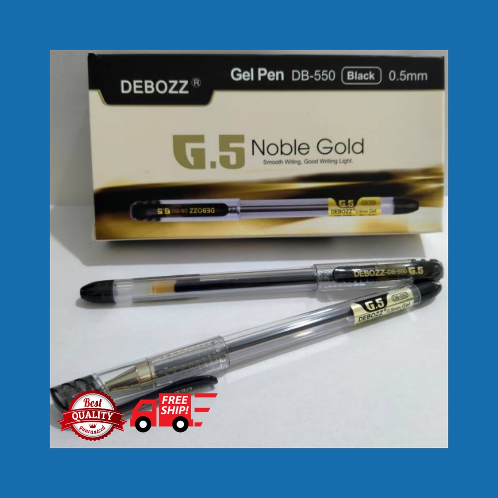 

PENA DEBOZZ DB-550 HITAM/BIRU 0.5MM (ISI 12PC)