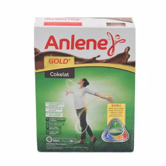 Anlene gold 650 g/susu anlene untuk 50 tahun keatas