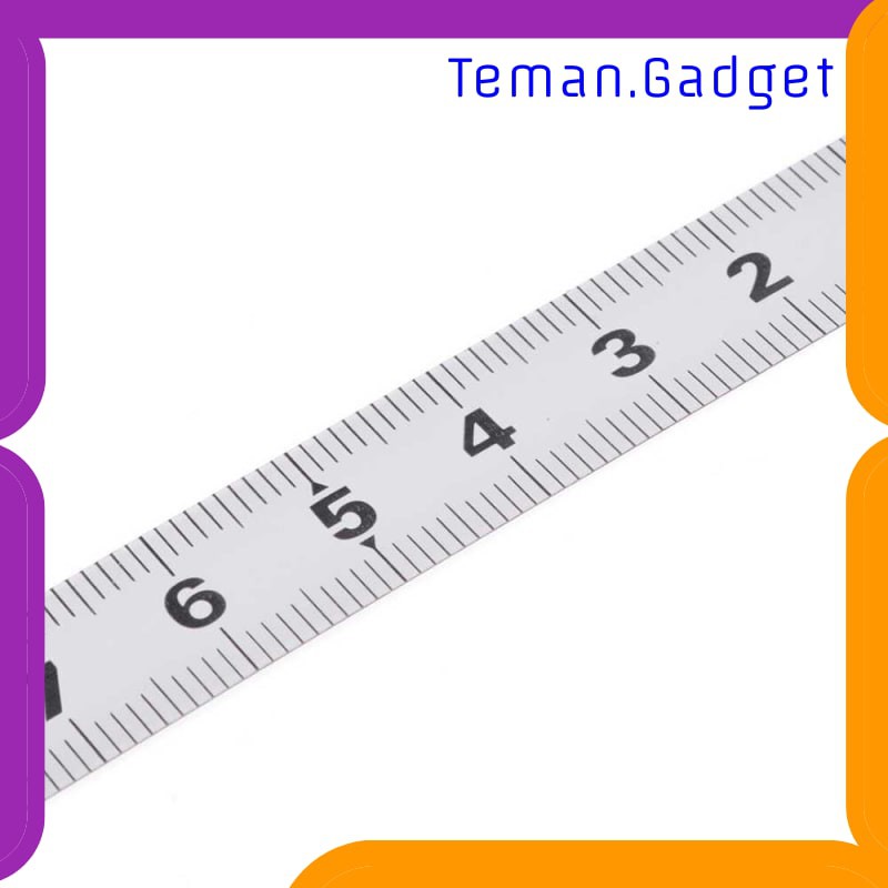 TG-DE180 Mayitr Meteran Adhesive Scale Bar Steel Ruler 2 Meter - M00
