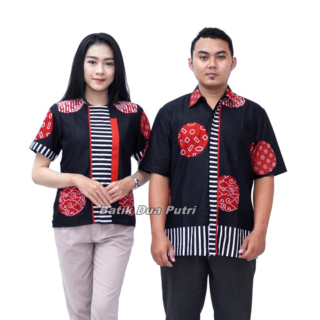 Couple Batik Moden fashion - Batik Wanita - Batik Pria - Model Terbaru By Batik Dua Putri Collection