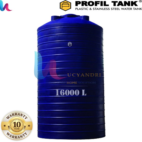 Tangki Air Plastik Profil Tank TDA 16000L Plastic HDPE, Tandon Air, Toren Air