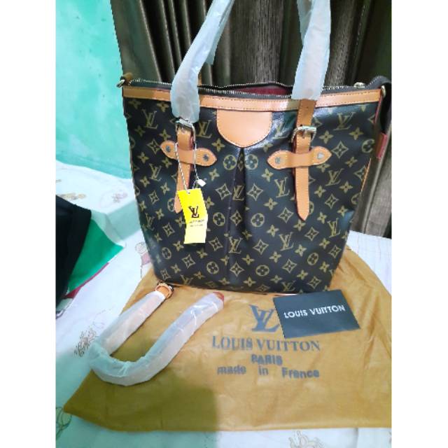Tas Tote LV Palermo Mono Coklat new