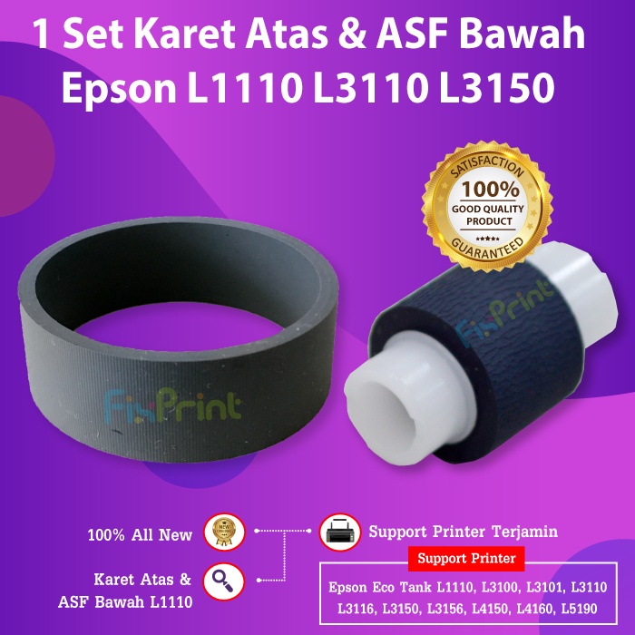 Pick Up Roller Bawah + Holder ASF Epson L3110 L3116 L3156 L1210 L3210 L5190