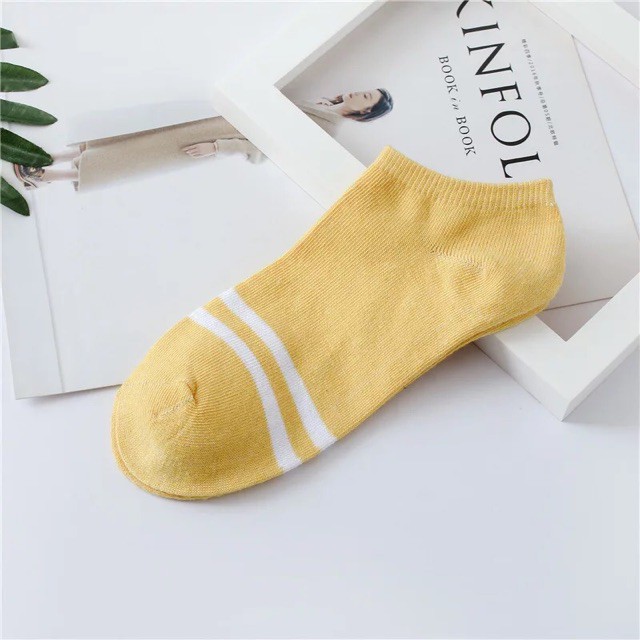 ⭐Bobastore⭐ Kaos Kaki Ankle Polos Wanita Kaos Kaki Pendek Korea Murah Short Socks Kaos Kaki Motif Love Garis Murah R097 R098 R099 R100