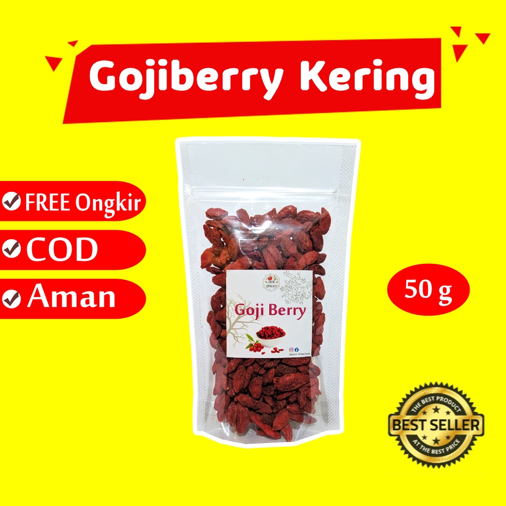 

GOJIBERRY KERING 50GR KICHE BUAH DRIED GOJI BERRY 50 GR DRY GOJI BERI GOJIBERI