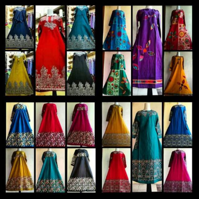 Gamis katun bangkok grosir 52.000 min 1 kodi