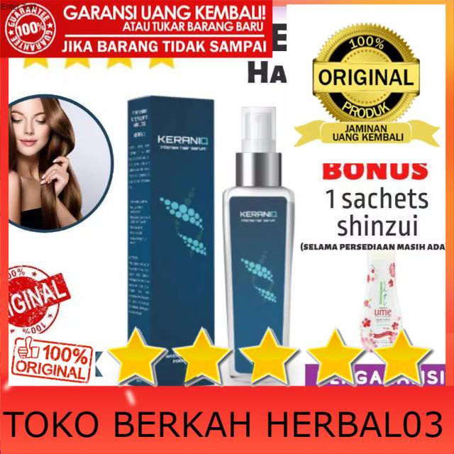100% ASLI KERANIQ Hair Asli Serum Penyubur Rambut Original - KERANIQ Hair  100ml Resmi BPOM