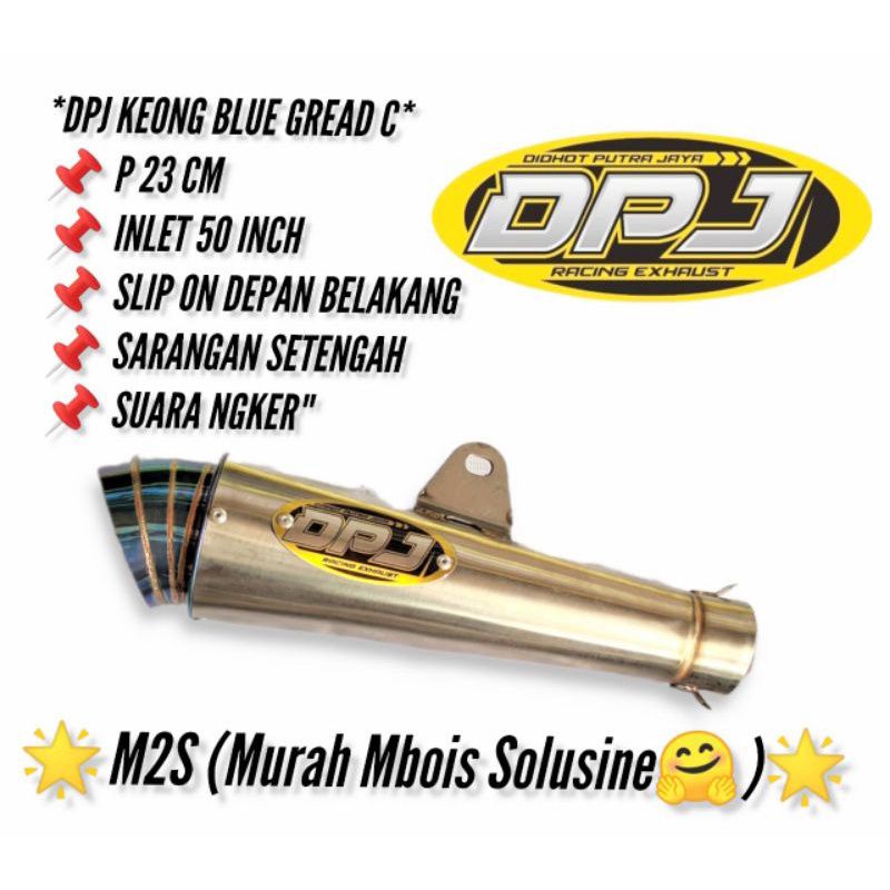 slincer knalpot DPJ GRED C original