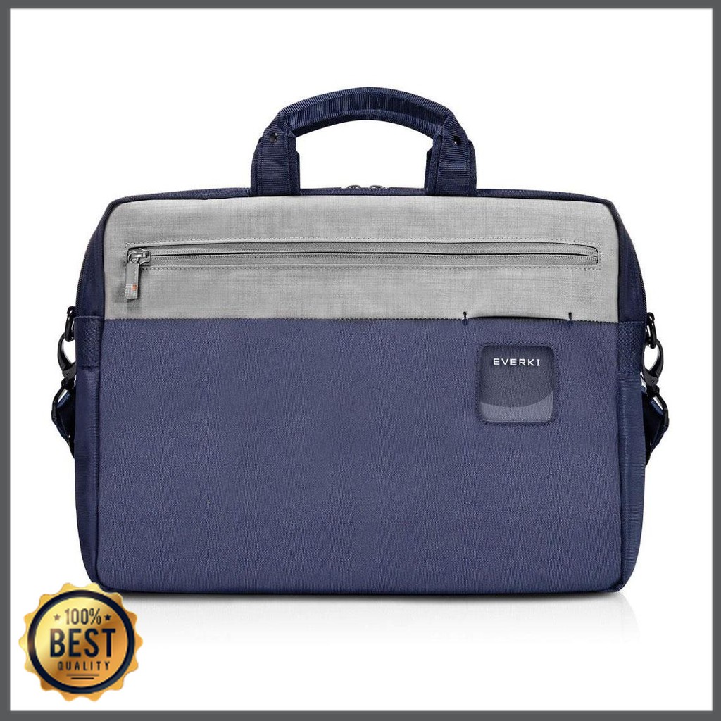Unik Everki EKB460 ContemPRO Tas Selempang Laptop Briefcase Commuter Bag 15.6 Inch - Navy Blue Mura