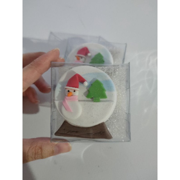 Clay natal snowman isi 2 pcs