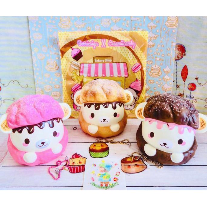 Update Yummibear Cream Puff  Squishy Trendi