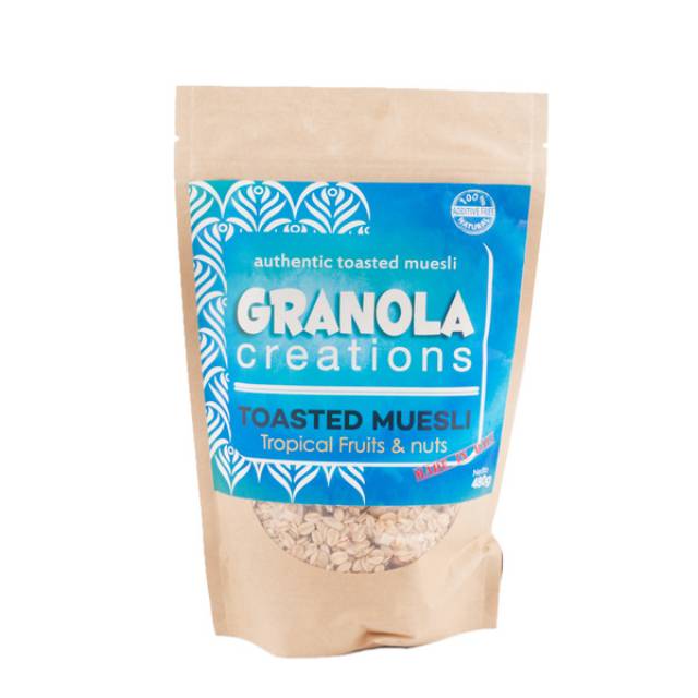 

Granola Creations Authentic Toasted Muesli Buah Tropikal 480gr