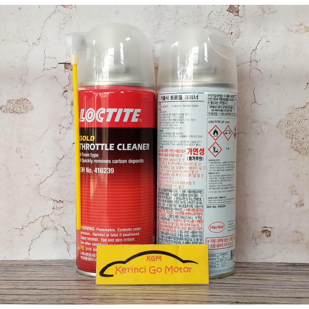 LOCTITE GOLD THROTTLE CLEANER FOAM SF 7110 PEMBERSIH RUANG BAKAR