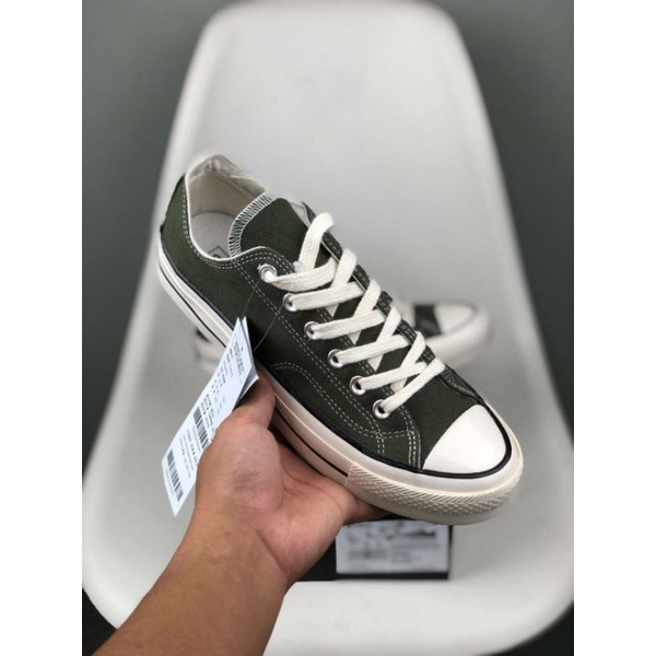Sepatu Converse ox olive green Low premium