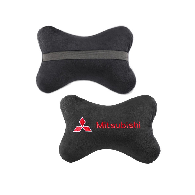 Mitsubishi Bantal Sandaran Kepala / Leher Warna Hitam Untuk Mobil L200 Xpander Pajero Sport Attrage Mirage