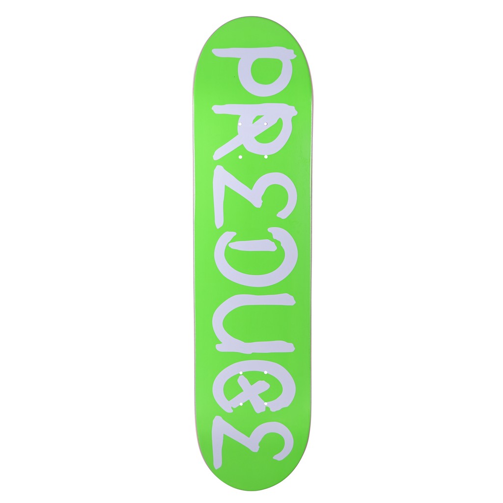 Preduce TRK Logo Team Deck Skateboard Green/White 7.75