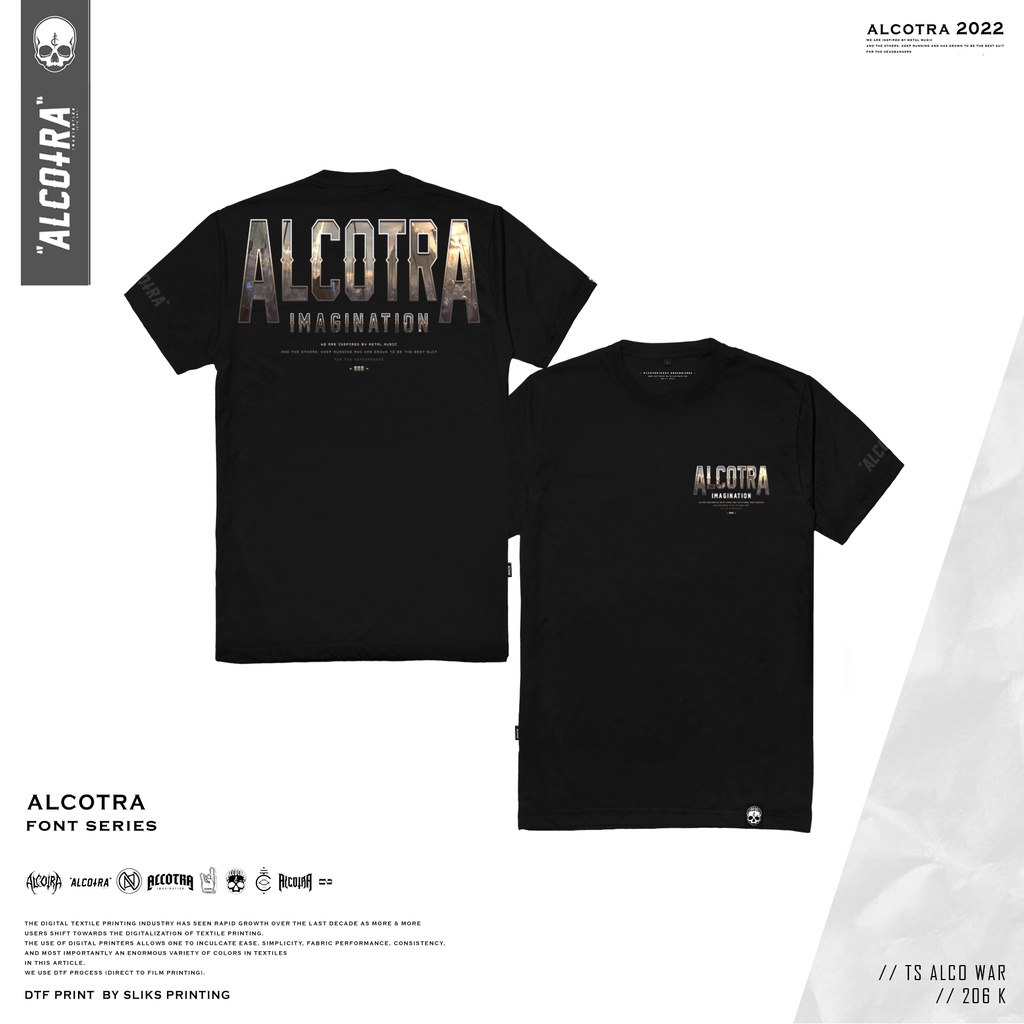 TS ALCO WAR // T-SHIRT ALCOTRA WAR FONT