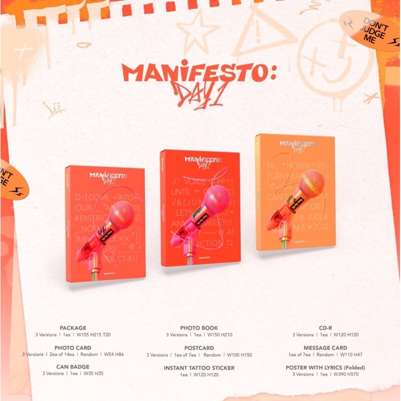 [DP] PRE ORDER ALBUM ENHYPEN MANIFESTO DAY 1