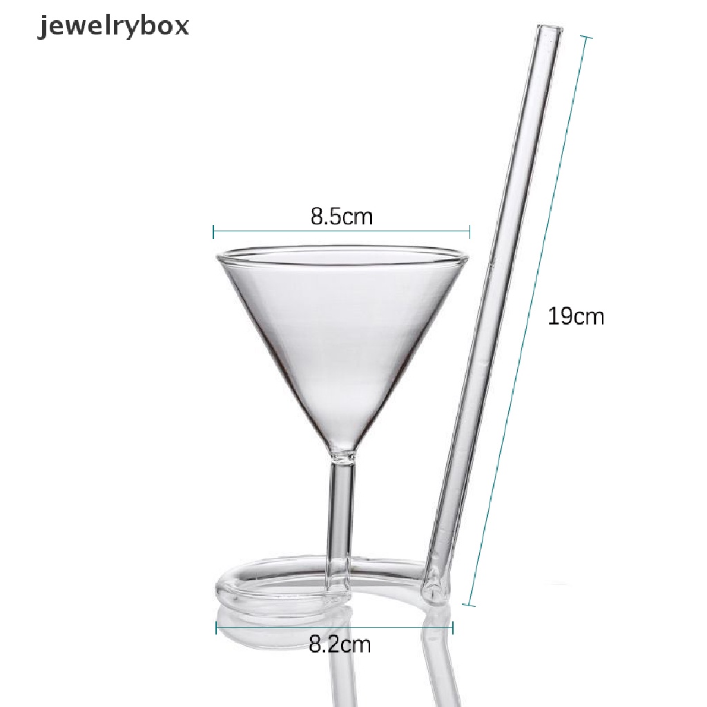 (jewelrybox) Sedotan Minuman Cocktail / Wine Desain Spiral Ekor Panjang