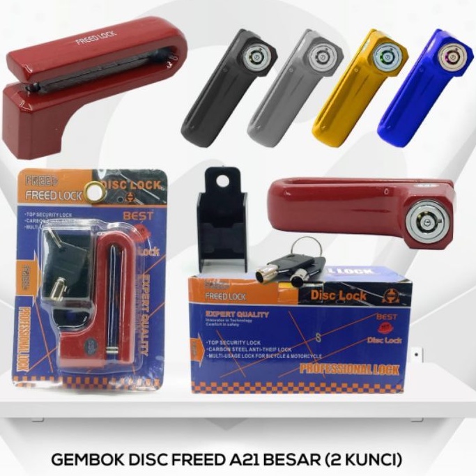 gembok motor FREED DISC LOCK kunci disk cakram motor anti maling