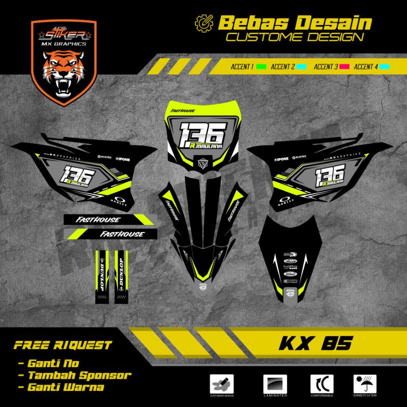 DECAL YX 85 /YZ 85 / YZ OLD