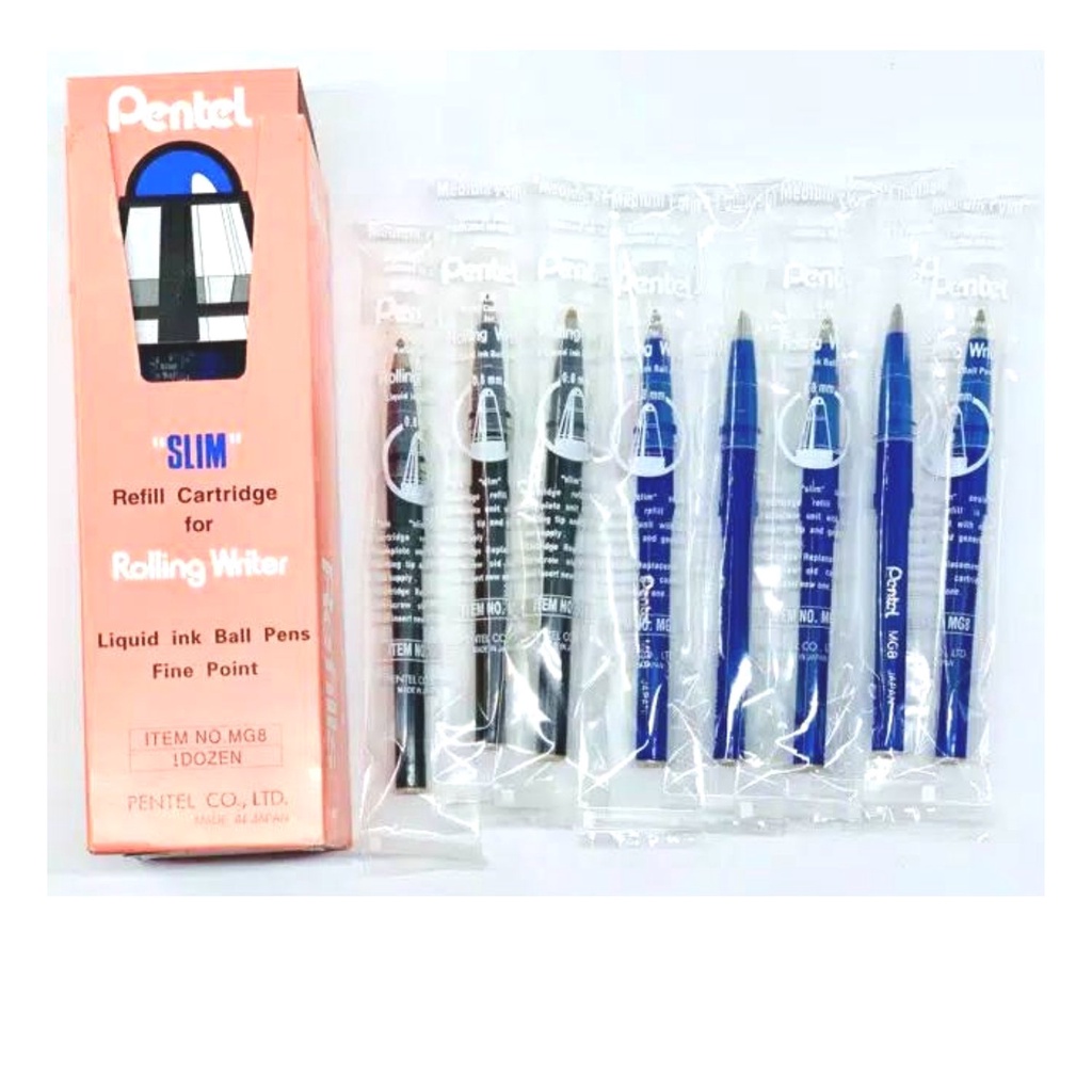

ORIGINAL ISI TINTA / REFILL PULPEN PENTEL MG8 (UNTUK PULPEN PENTEL RS3)