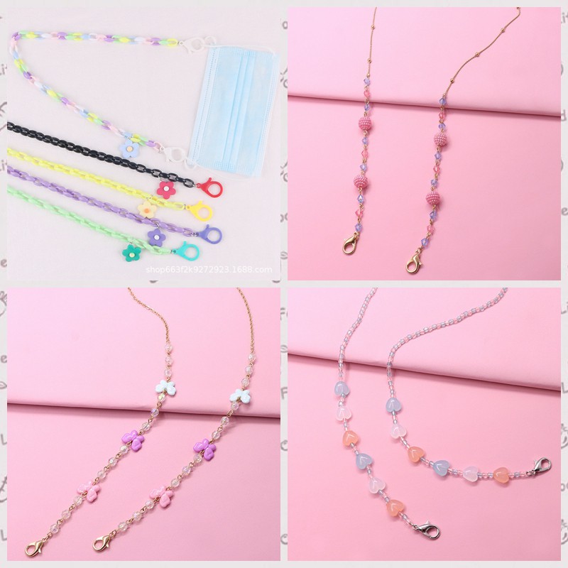 Tali mask Fshion kalung strap masker chain rantal lanyard kalung masker