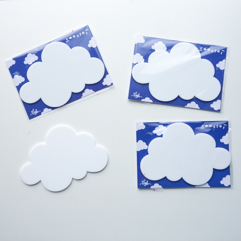 Cloud Acrylic Coaster | Tatakan alas Gelas akrilik awan - Yeele
