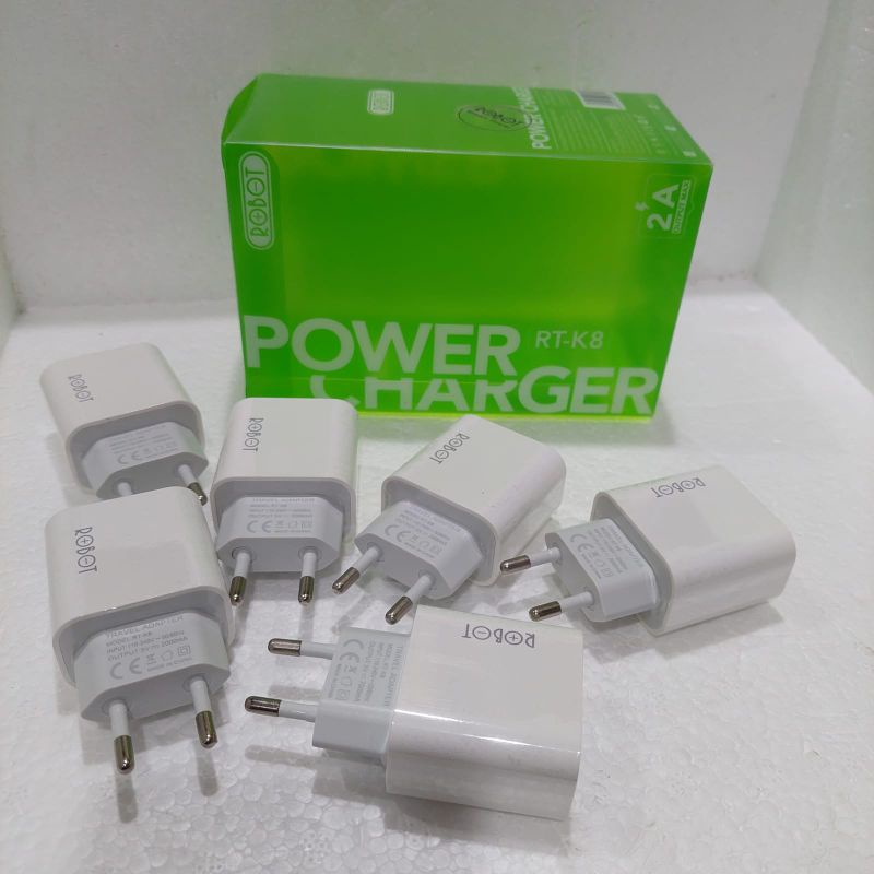 BATOK CHARGER/KEPALA CHARGER ROBOT FAST CHARGING 2A RT-K8