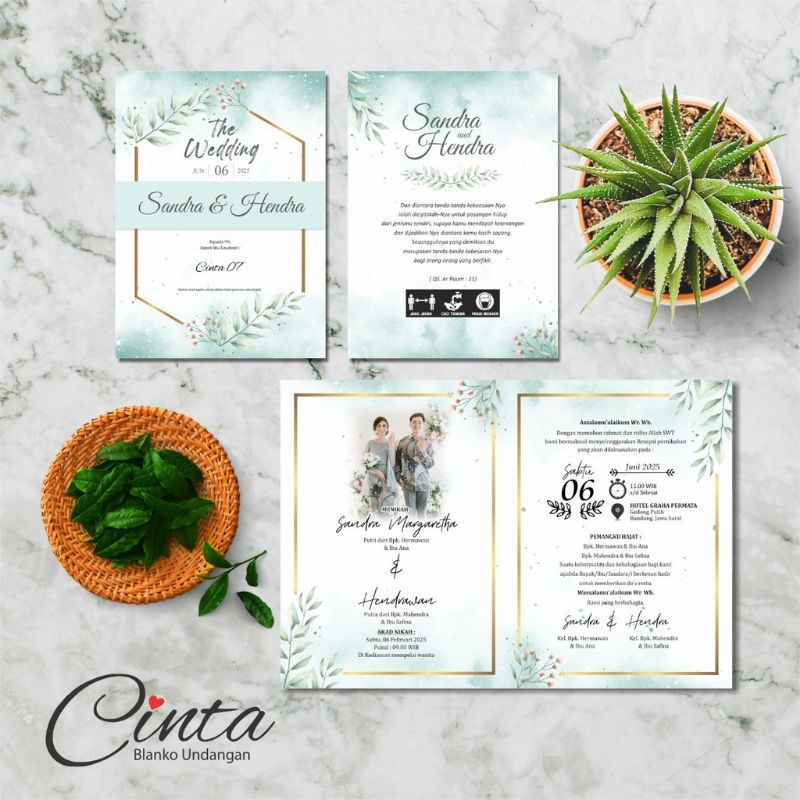 CETAK UNDANGAN NIKAH CINTA 07