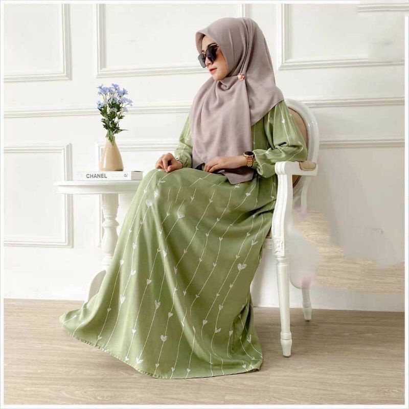 TERMURAH HILSA DRESS RAYON // MODEL GAMIS KANCING