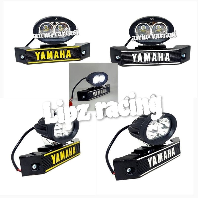 Lampu Tembak Sorot LED OWL 2 Mata Titik 20 Watt Worklight Cree 2Watt Plus Breket kumis RX King Gold /Silver