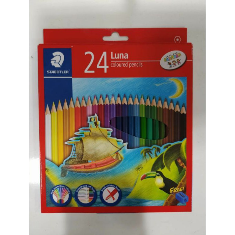 

STAEDTLER LUNA PERMANENT COLOUR PENCIL 24 warna