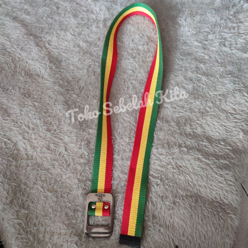 Sabuk Rasta Silet | Ikat Pinggang Pria Kanvas Edisi Rasta Mania