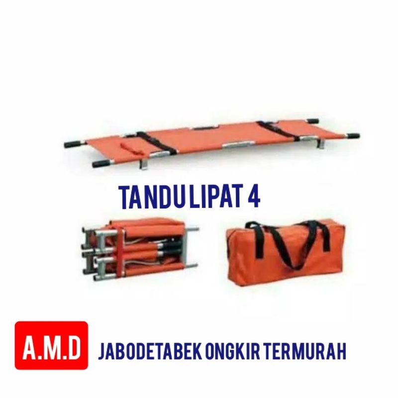 tandu lipat 4 alumunium import