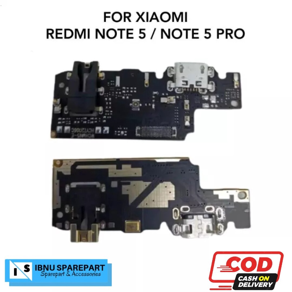 BOARD PAPAN CONEKTOR KONEKTOR CHARGER CAS XIAOMI REDMI NOTE 5 / NOTE 5 PRO ORIGINAL