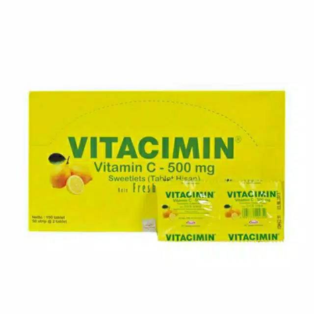 Vitacimin  @2 tablet hisap Vitamin C Xonce 500mg