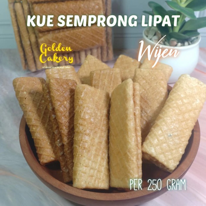 

Tr20Re Kue Semprong Lipat/Semprong Dompet Terlaris/250 Gram/Kiloan/Rasa Wijen - Original 250Gr