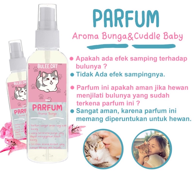 Parfum Kucing Anjing Wangi Cuddle baby &amp; Bunga Parfum Hewan Wangi Tahan Lama