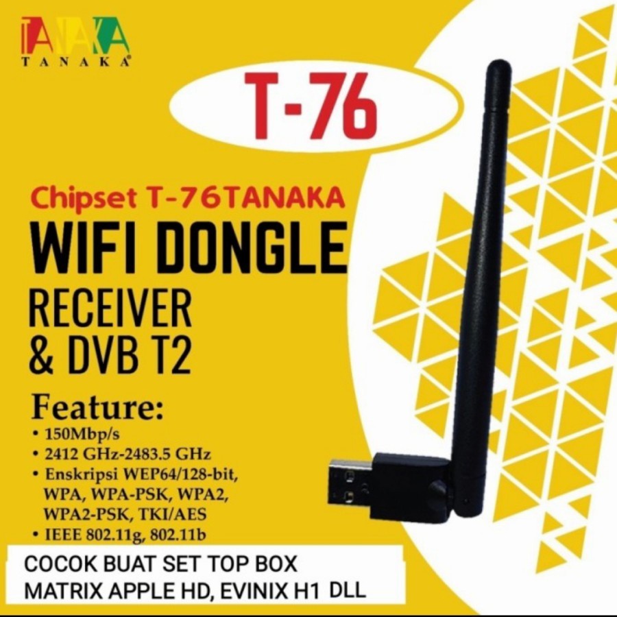 GROSIR WIFI DONGLE TANAKA BUAT STB SET TOP BOX BISA BUAT SEMUA MEREK