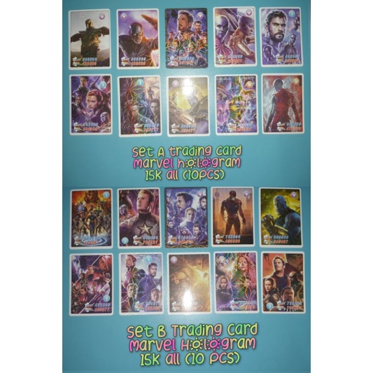Trading card marvel hologram