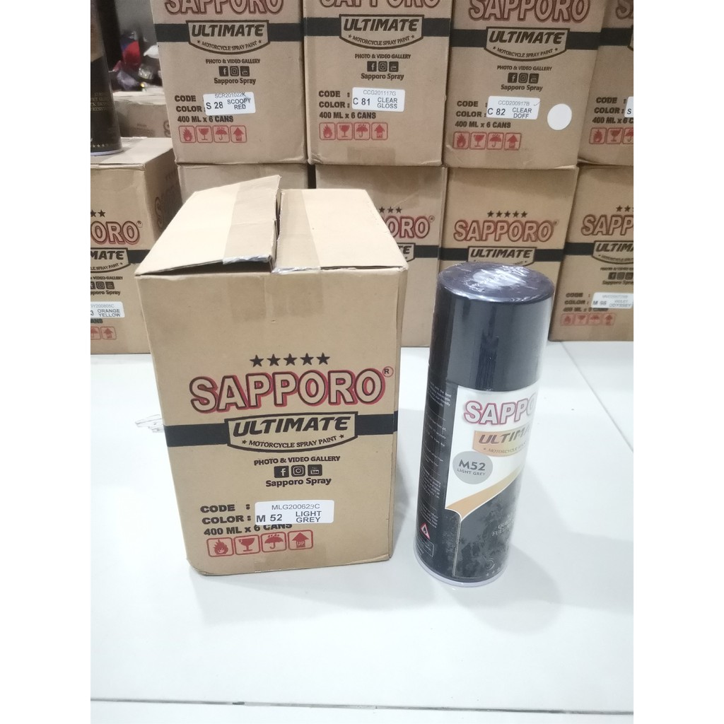 Cat Semprot Sapporo Ultimate M52 Light Grey