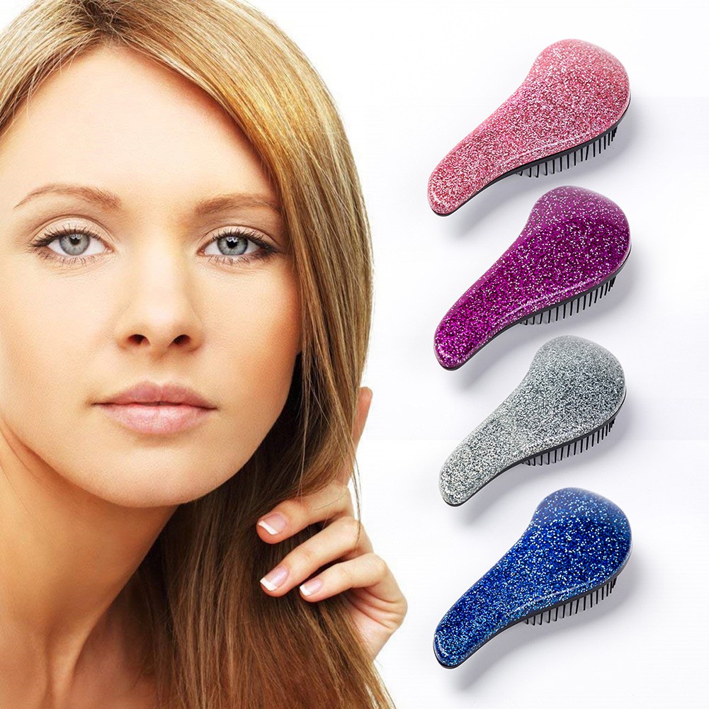 Makeup Magic Anti Static Hair Brush Comb Shower Electroplate