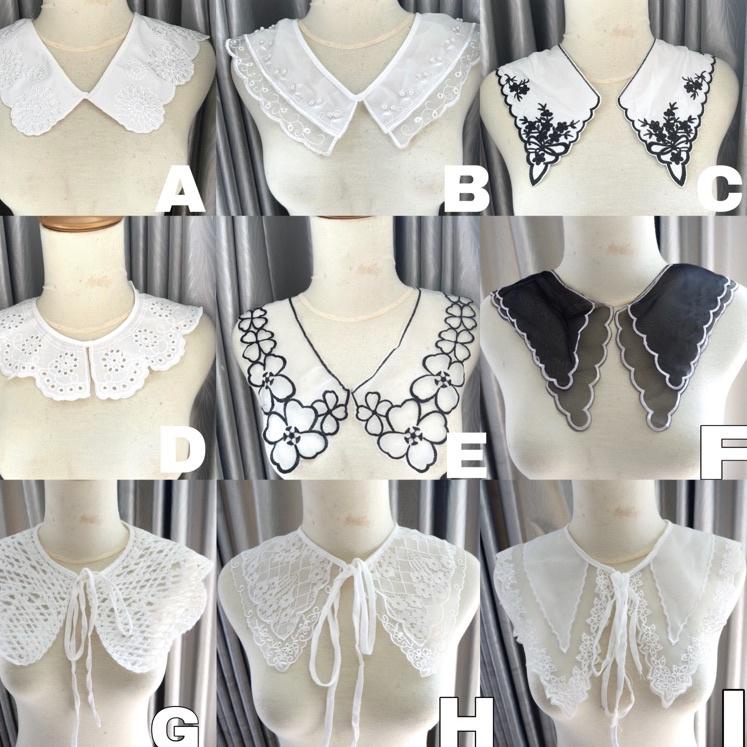 Terbagus.. Fake collar / Kerah palsu / Renda kerah / Kerah instan
