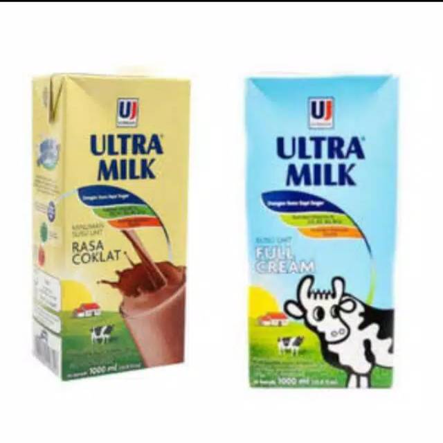 

Susu Ultra 1000ml full Cream dan Cokelat