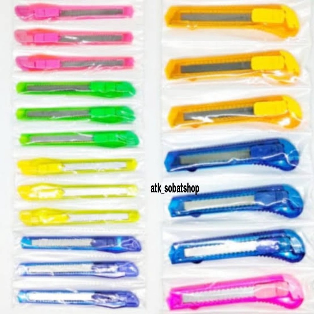 

Cutter/Pisau Cutter Plastik Besar/Kecil (/PCS)