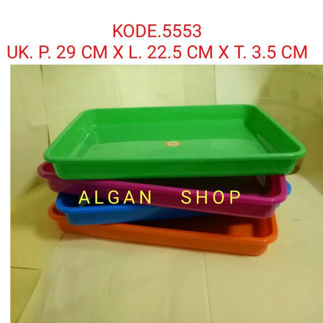 Nampan Plastik Tantos 5553 Kecil Mini Baki Keranjang Wadah Tempat Tray Basket Baskom Persegi Contain