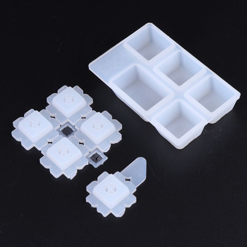 SIY  1 Set Manual DIY Mechanical Keyboard Key Cap Silicone Mold UV Crystal Epoxy Molds Handmade Crafts Making Tools